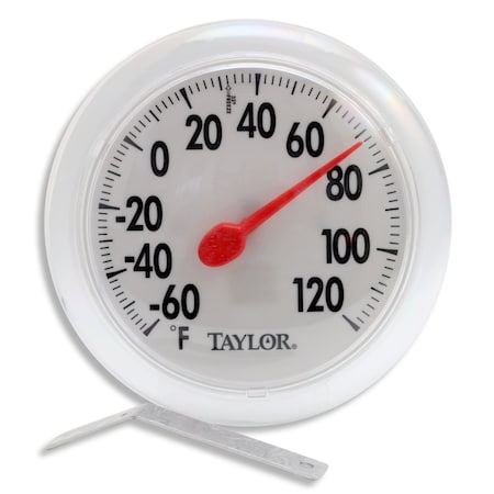 Taylor Taylor Dial Thermometer Plastic White 6 in. 5630
